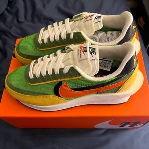 Nike X Sacai Waffle LD Green Gusto size 9US Mens worn once! Mint condition!